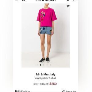 Mr and Mrs Italy t-shirt with patches 2(38) BNWT